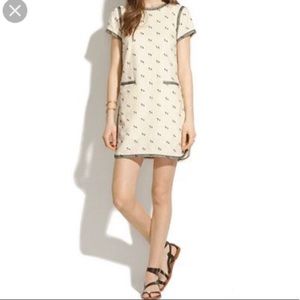 Madewell Embroidered Shift Dress